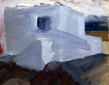 En la Chanca de Almería - 28x26cm - Óleo Cartón -1999
